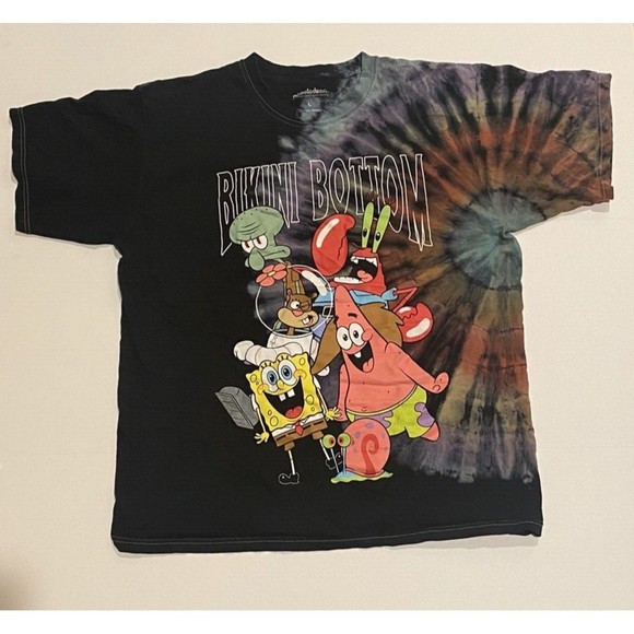 Nickelodeon Other - Tie-dyed‎ Nickelodeon SpongeBob Tee Shirt Bikini Bottom Men's Size Large